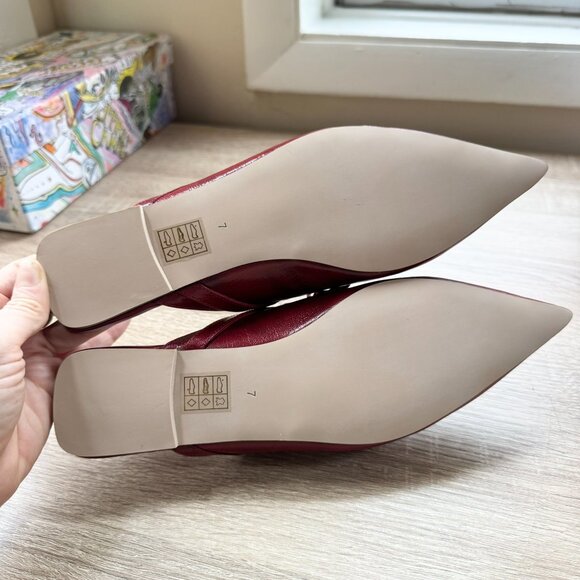 New Jeffrey Campbell Jaskier Lace-up Pointed Flat Mules Red 7 - Picture 12 of 15